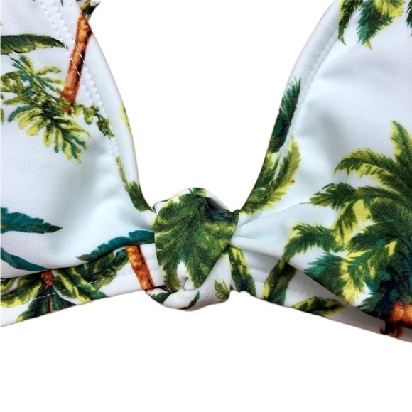 Xhilaration Juniors’ White Palm Bikini Top - Picture 12 of 13